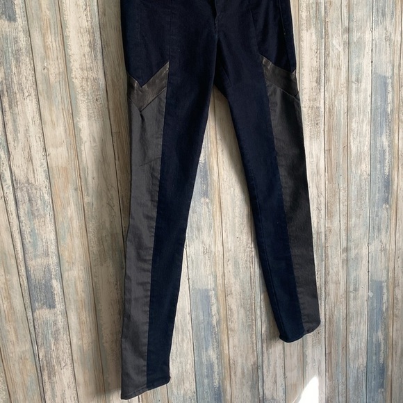 Rag & Bone Womens Jeans | Grey Navy Tuxedo Striped Skinny Size 24 - Picture 7 of 13